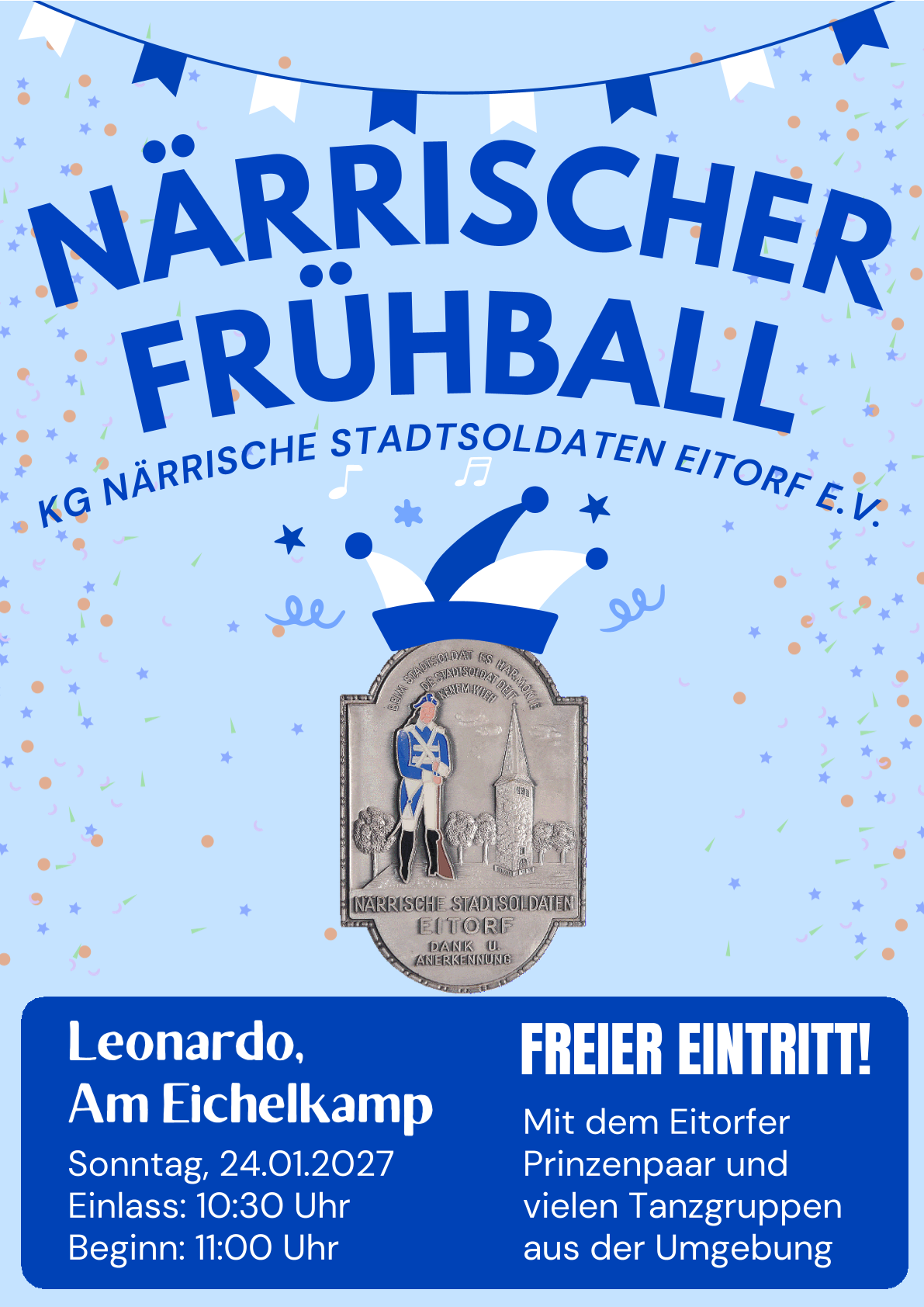 Närrischer Frühball Plakat