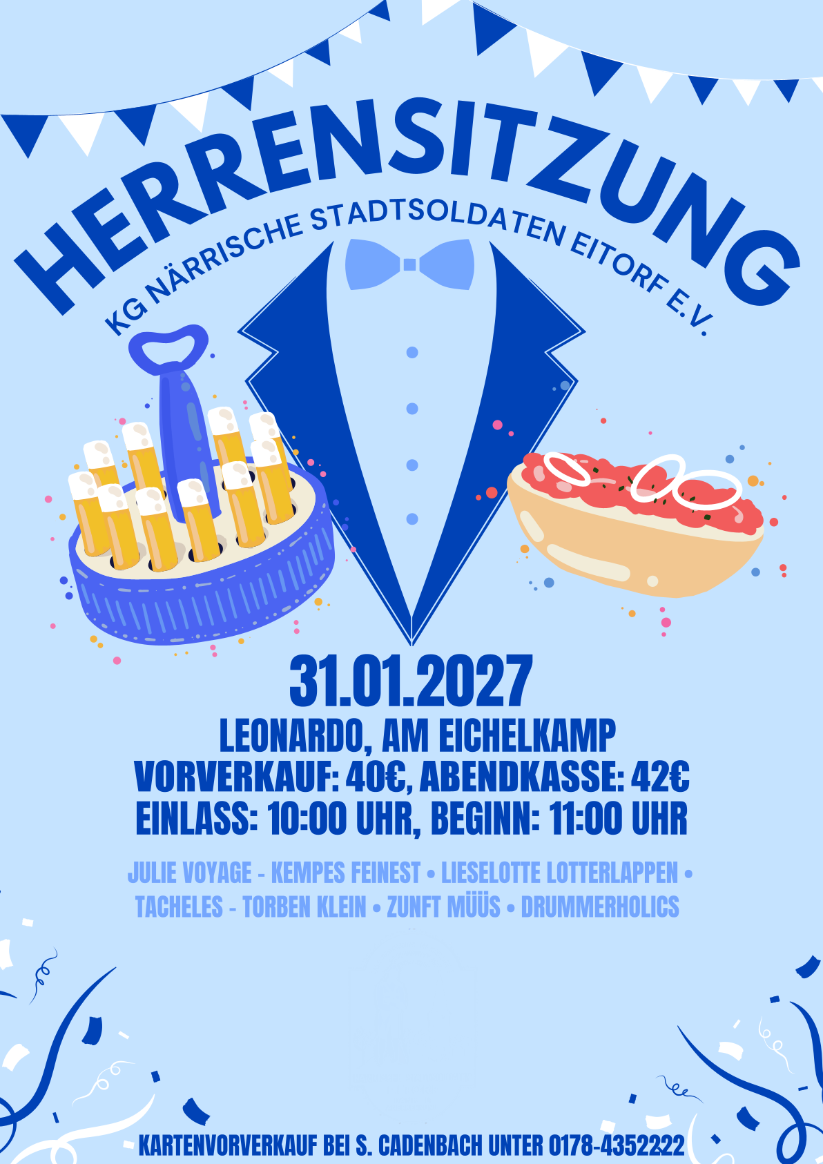 Herrensitzung Plakat