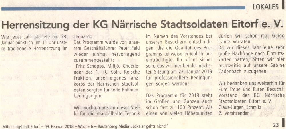 Mitteilungsblatt 09 02 2018